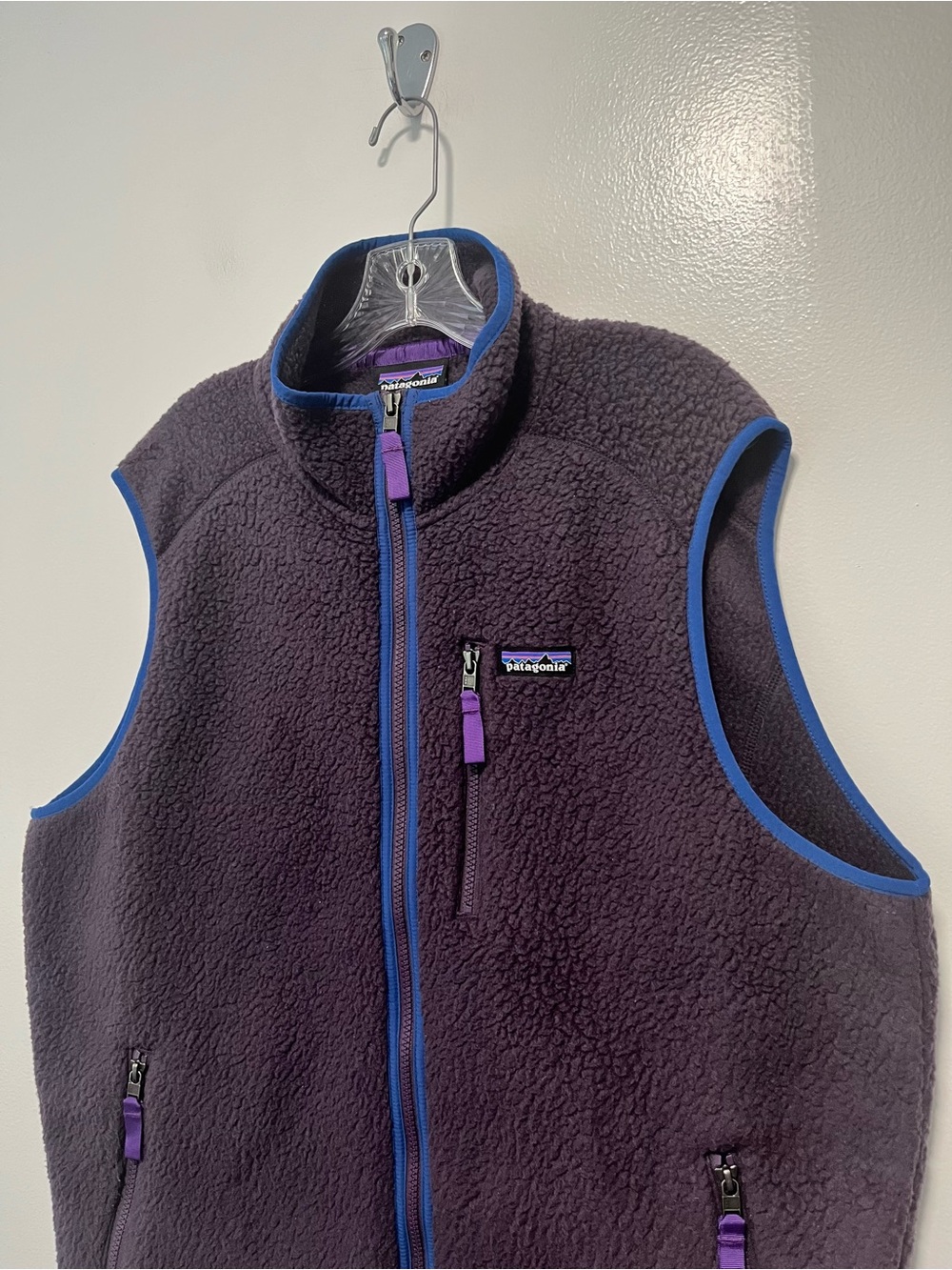 Patagonia Retro Deep Pile Fleece Full Zip Vest Mens Fits Like XXL - Picture 2 of 10